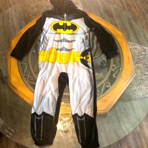 Boys Batman pajamas size 8 onesie with hoodie